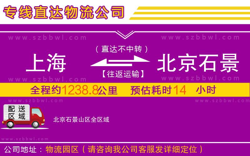 上海到北京石景山區(qū)物流公司