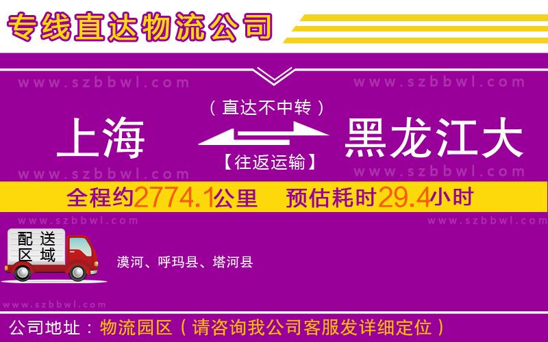 上海到黑龍江大興安嶺地區(qū)物流專線