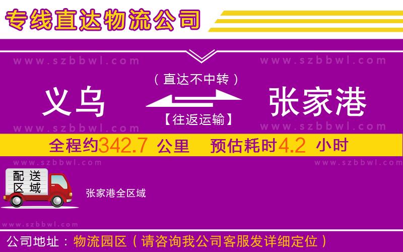 義烏到張家港物流公司