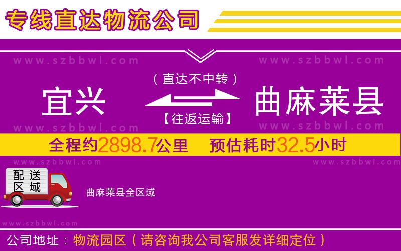 宜興到曲麻萊縣物流公司