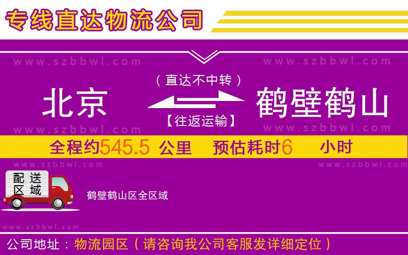 北京到鶴壁鶴山區(qū)物流公司
