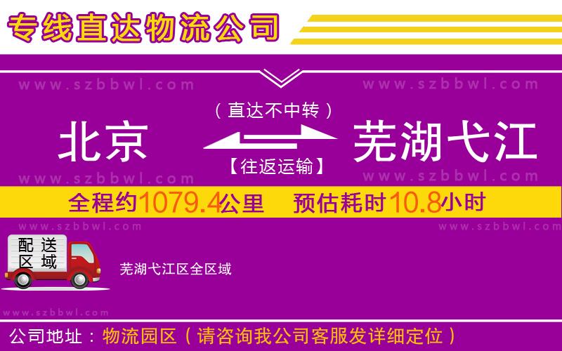 北京到蕪湖弋江區(qū)物流公司