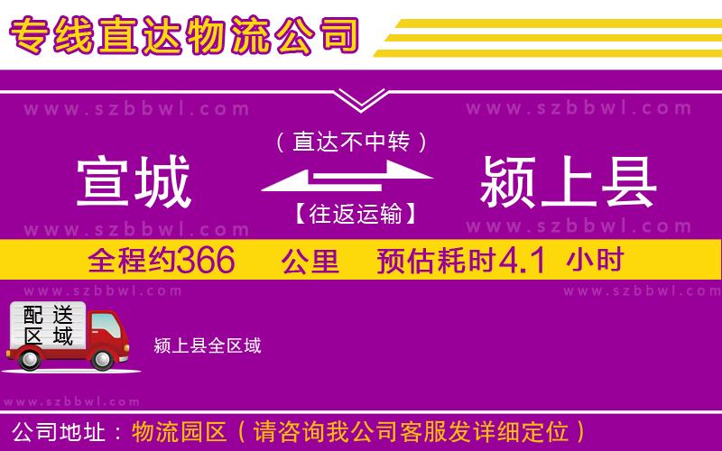 宣城到潁上縣物流專線