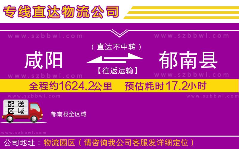 咸陽到郁南縣物流專線